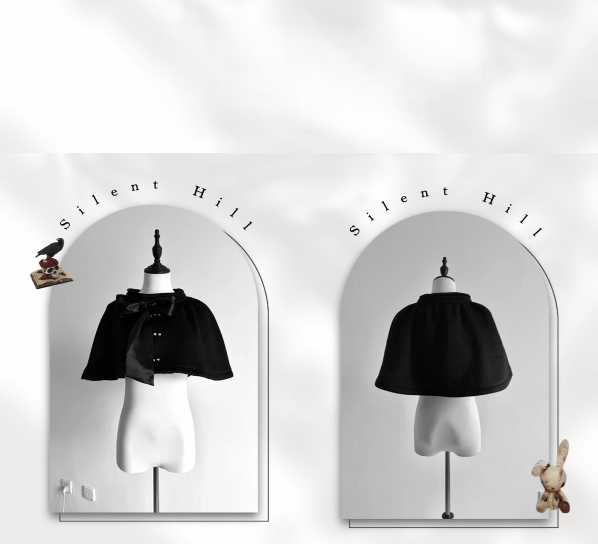 The Original Witch - Silent Hill - Winter Long Gothic Lolita Coat, Detachable Cape 43932:790211