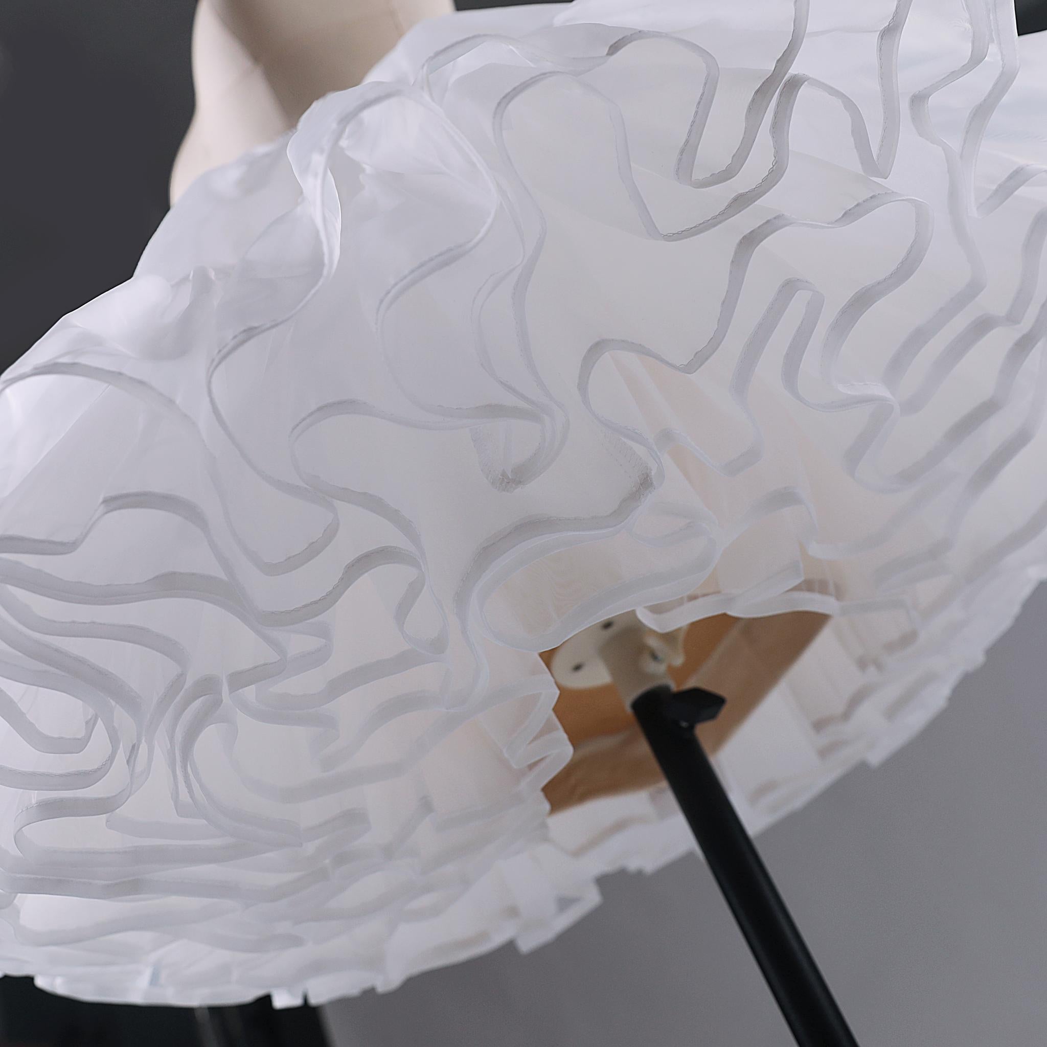 Noloria by 42Lolita - Medium-High Volume Lolita White Puffy Petticoat, 17.7" (45 CM)