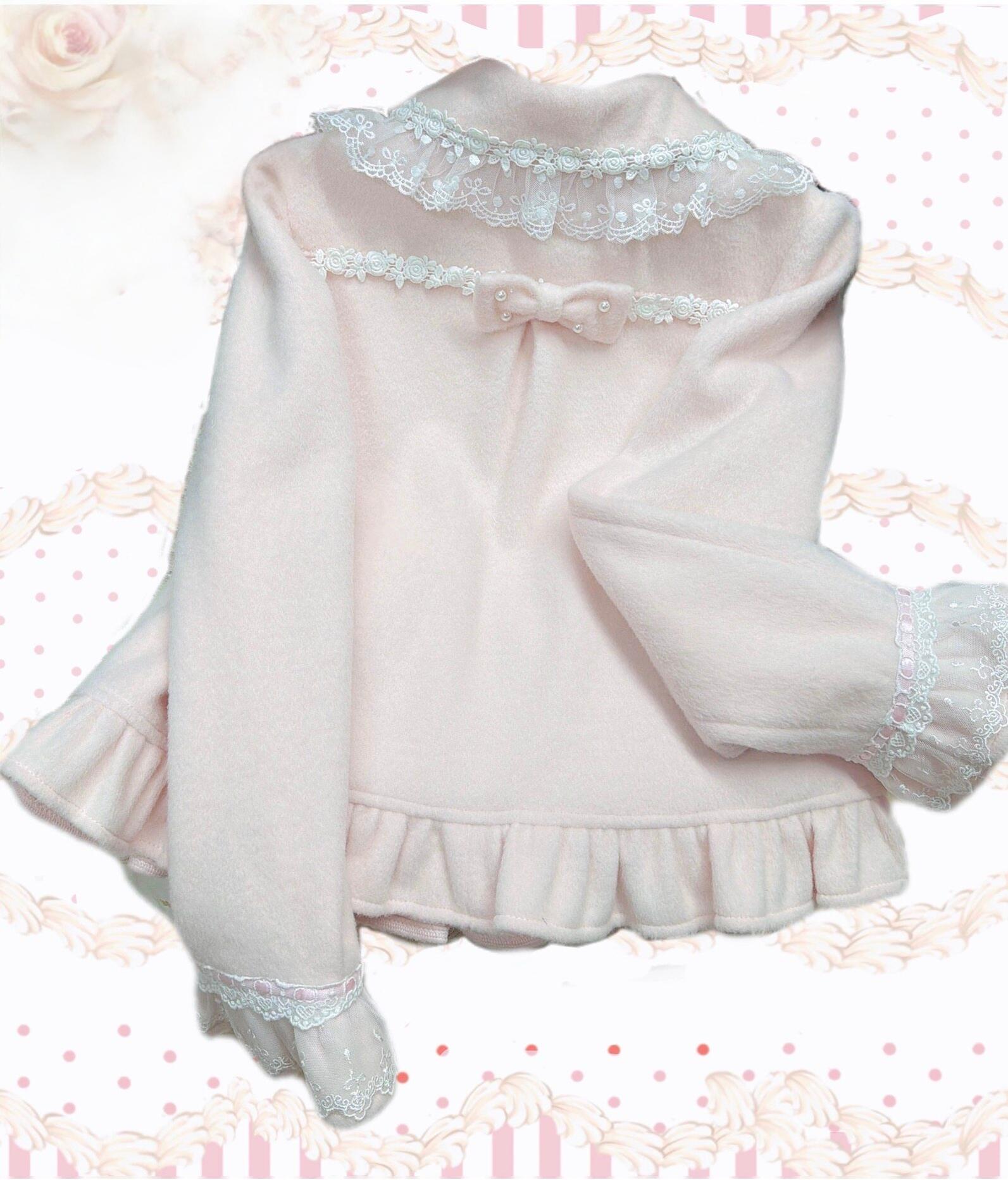 Petal Girl - Loose Sweet Lolita Coat, Detachable Bow