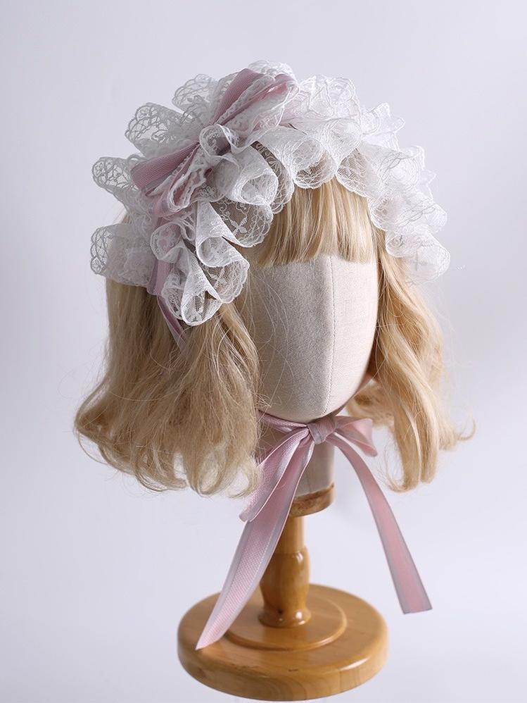 Xiaogui - Sweet Lolita Lace Headdress, Detachable Flower 40786:798794