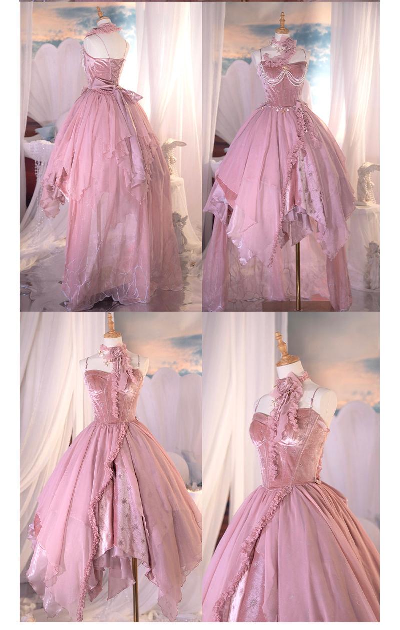 Atlantis - Gorgerous Classic Lolita Star Velvet JSK & Corset Skirt Set 45514:852552