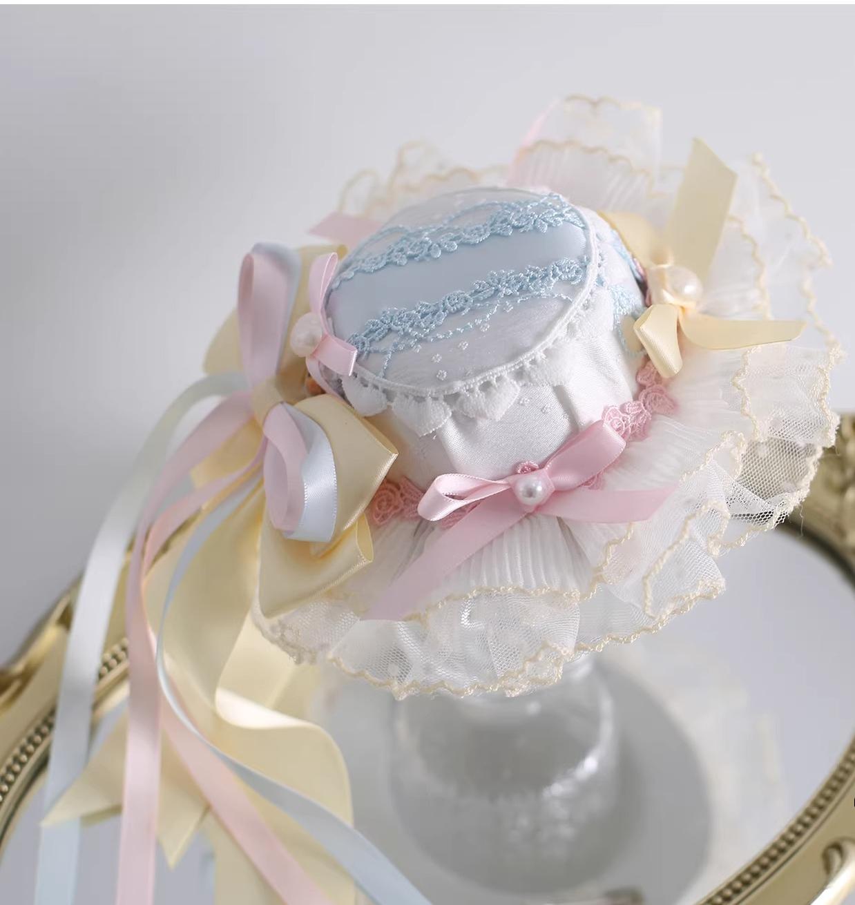 Candy Color Lolita Headdresses, Hair Clips Mini Top Hat