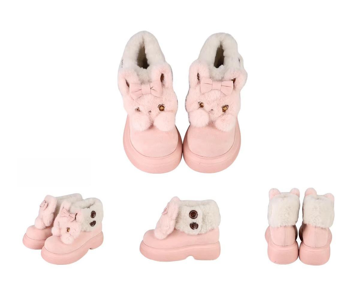 Sheep Puff - Fluffy Zoo - Fluffy Sweet Lolita Snow Boots, Animal Decorations (35 36 37 38 39 40) 44263:801809