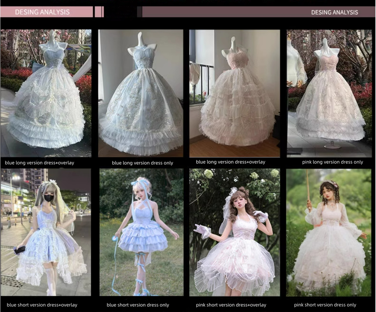 Daydream Whisper - Endless Summer - Bridal Wedding Lolita JSK Open-Back Dress