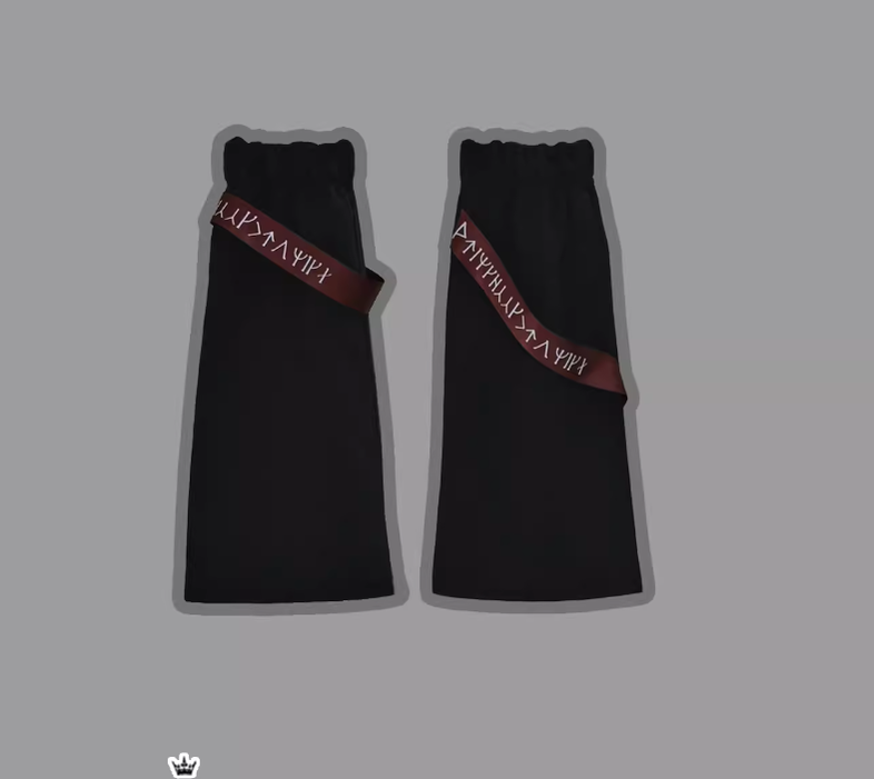 Princess Chronicles - Nameless Blade - Waste Soil Ouji Lolita Black Shorts and Leggings S leggings