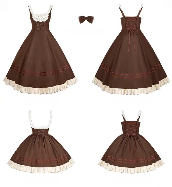 Oak Melody - Classic Lolita JSK, Bust Supporting Dress 44411:807226