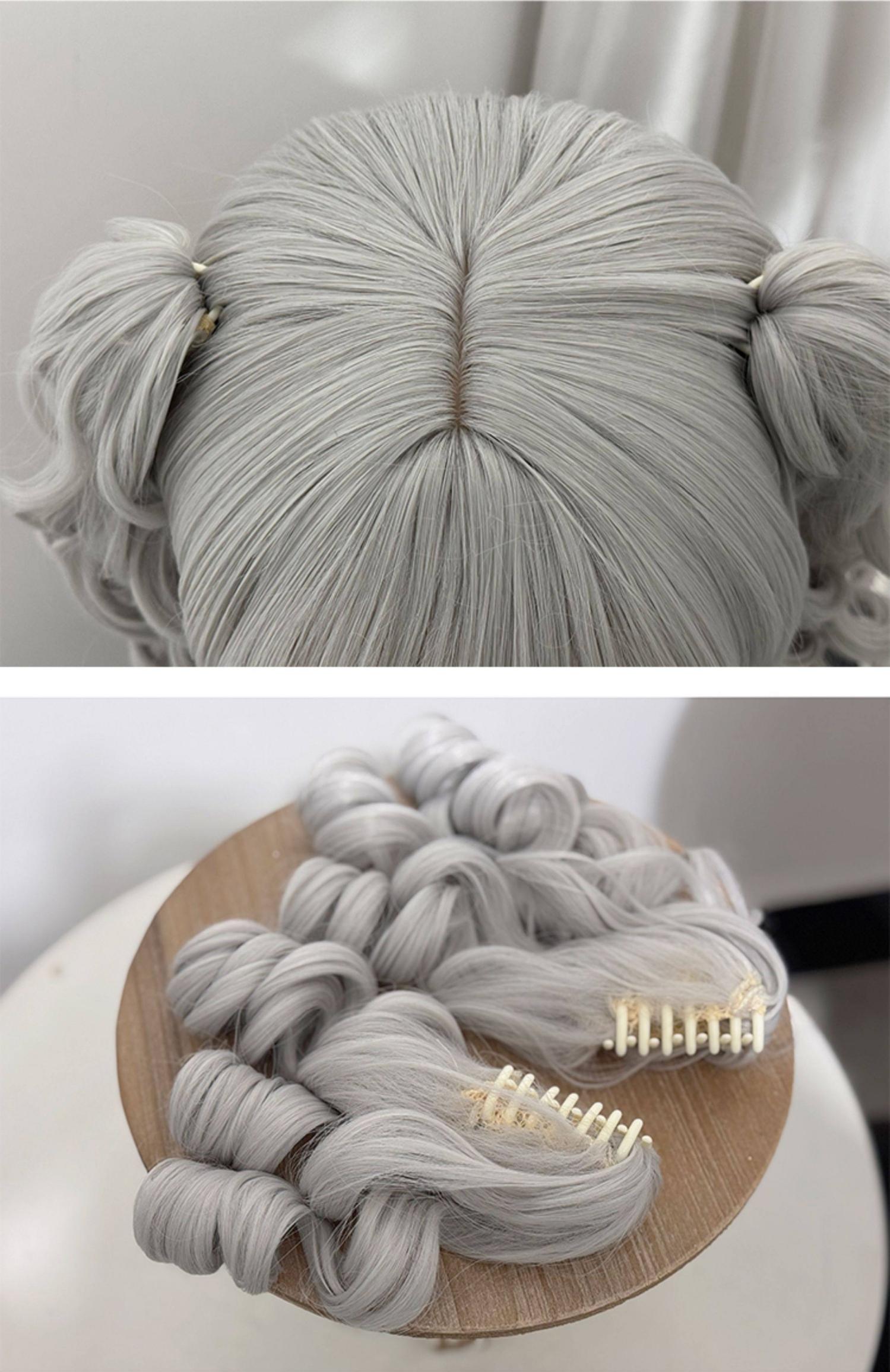 Gothic Lolita Short Wig, Detachable Curl Ponytails 44627:816276