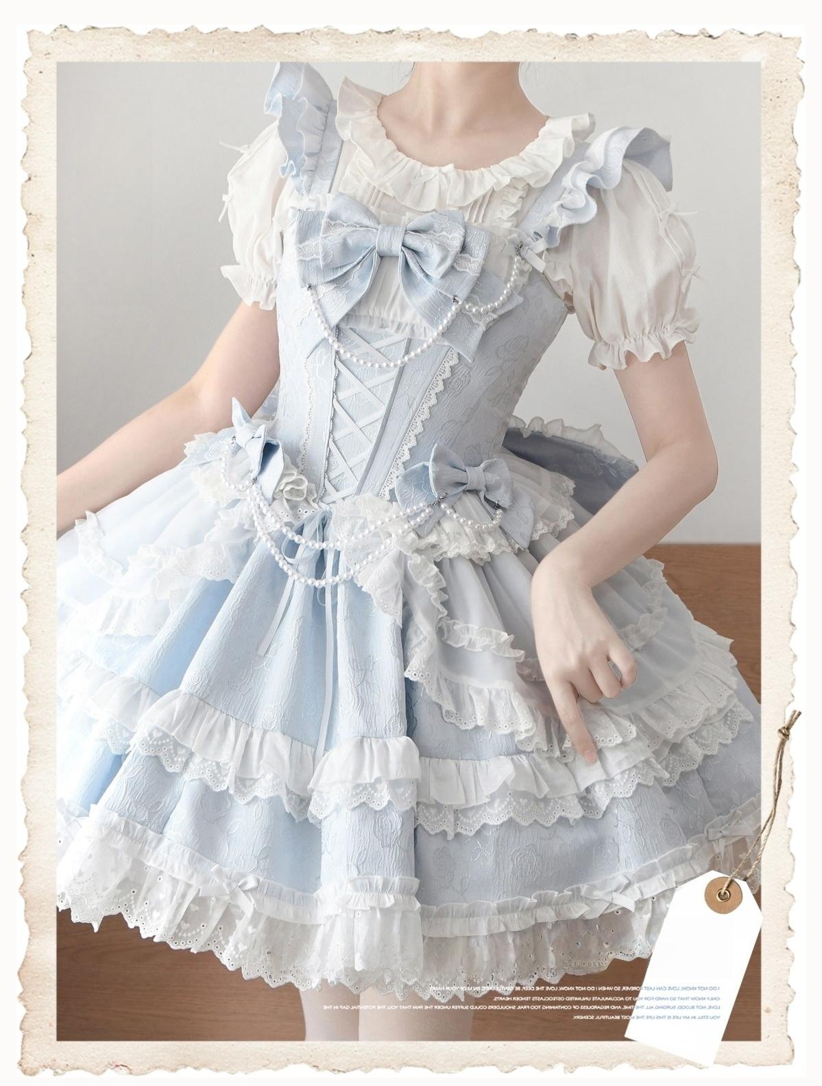 Sakurada Fawn - Fluffy Clouds - Cotton Plus Size Lolita Blouse Muti-Colored Shirt