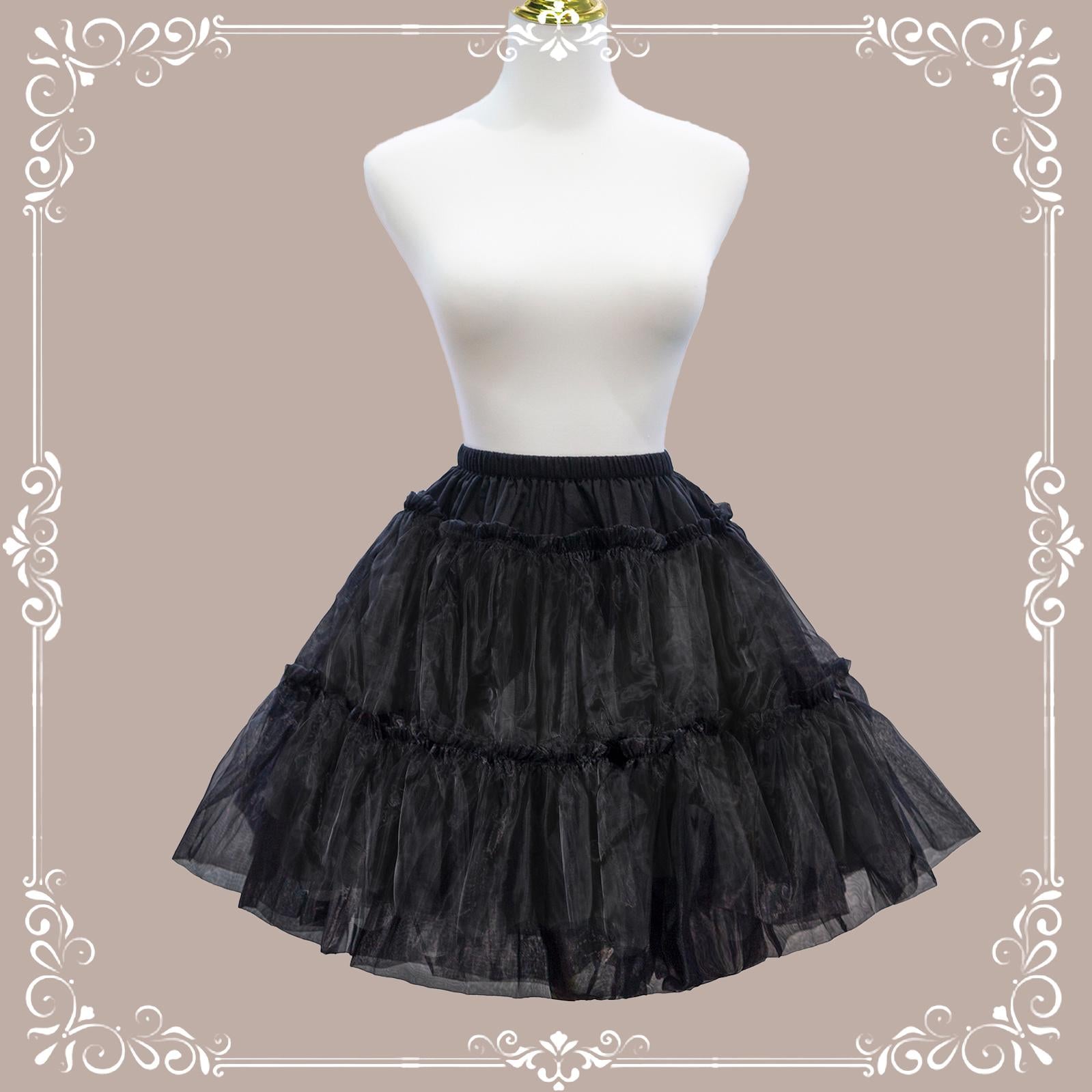 Aurora&Ariel -Dailywear A-Line Lolita Petticoat | 18" (45cm), Cotton Lining