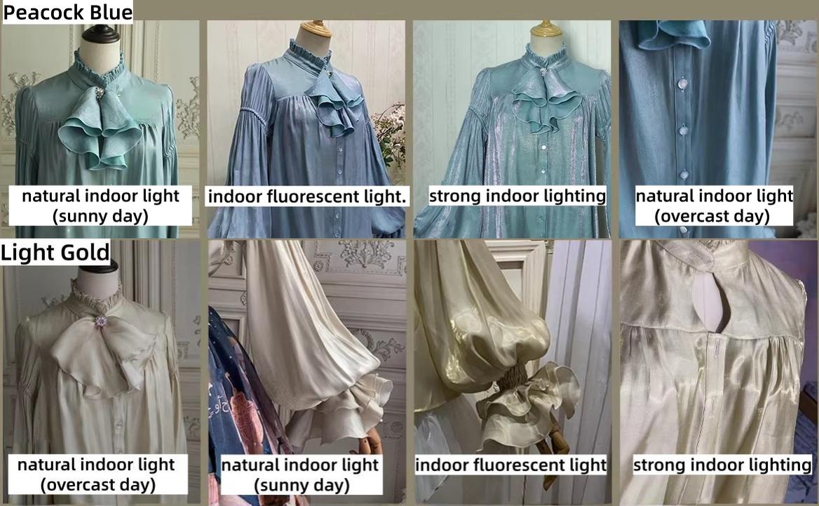 Moonlight in the Monastery - Classic Lolita Shirt, Detachable Jabot 44846:825612