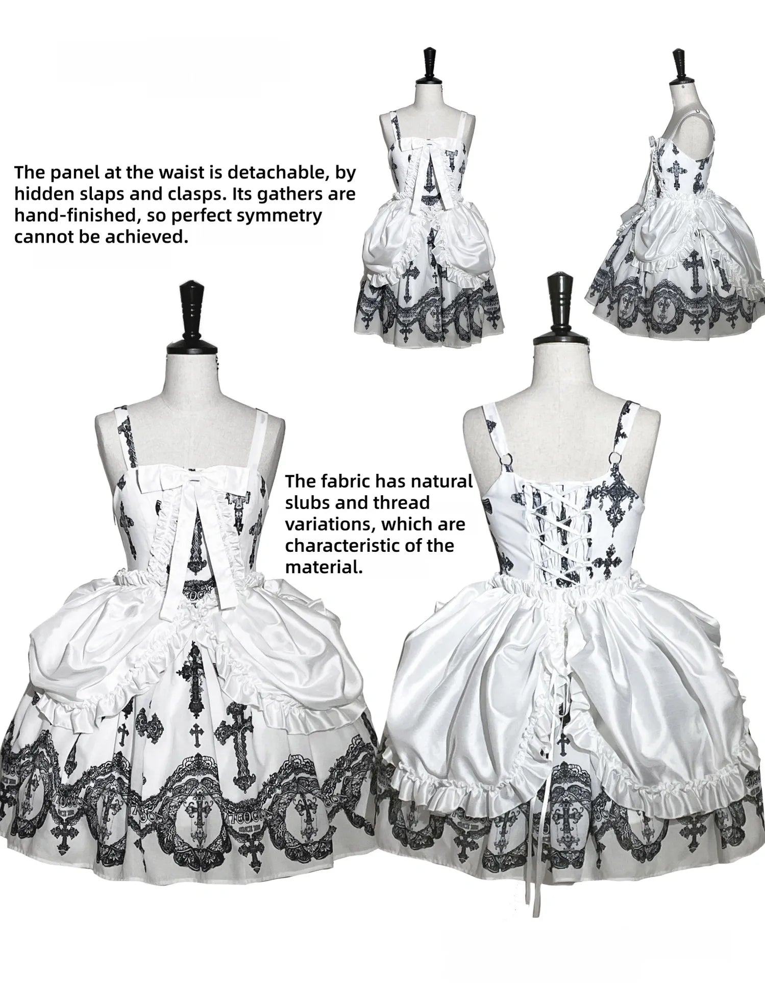 Lace Cross - Gorgeous Gothic Lolita JSK Dress, Hime Sleeve Bolero