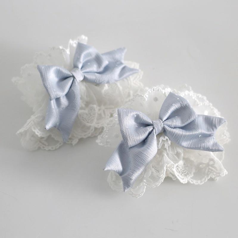 Xiaogui - Blue Sweet Lolita Lace Hair Accessory 43125:784231