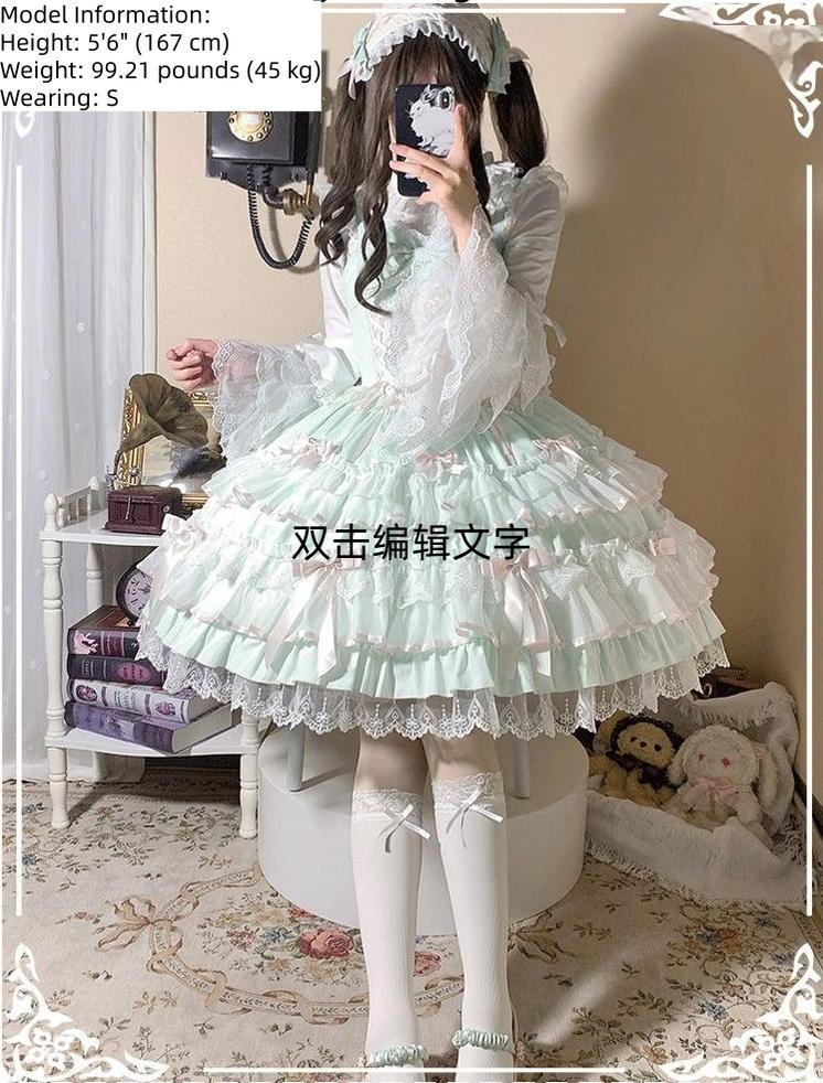 Love Notebook - Old School Lolita JSK Vintage Doll Tiered Dress