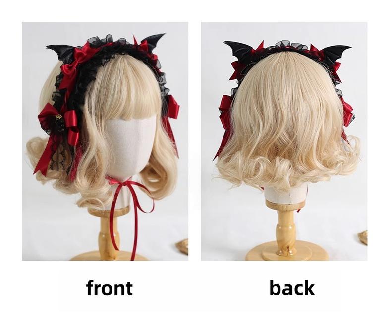 Xiaogui - Halloween Gothic Lolita Hairband, Detachable Devil Wings 44225:800214