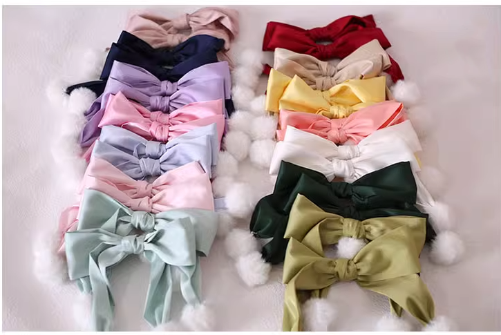 Xiaogui - Sweet Lolita Bow Hair Clips Multicolors