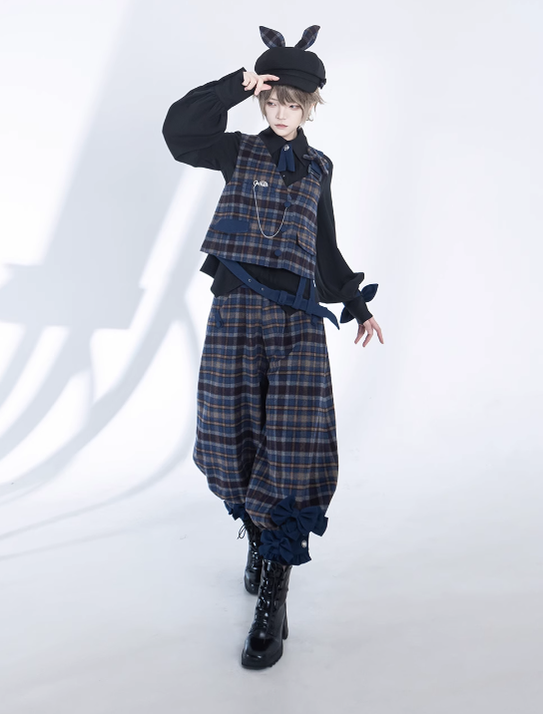 Princess Chronicles - Secret Morning News - Ouji Lolita Pants Vest Set
