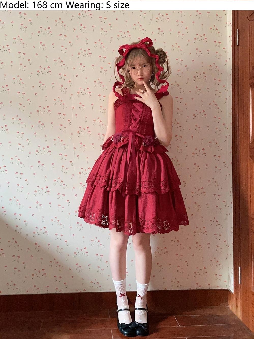 Miss Point~Forest Waltz~Classic Lolita Tiered Skirt Multi-layer Embroidered SK 40192:651528