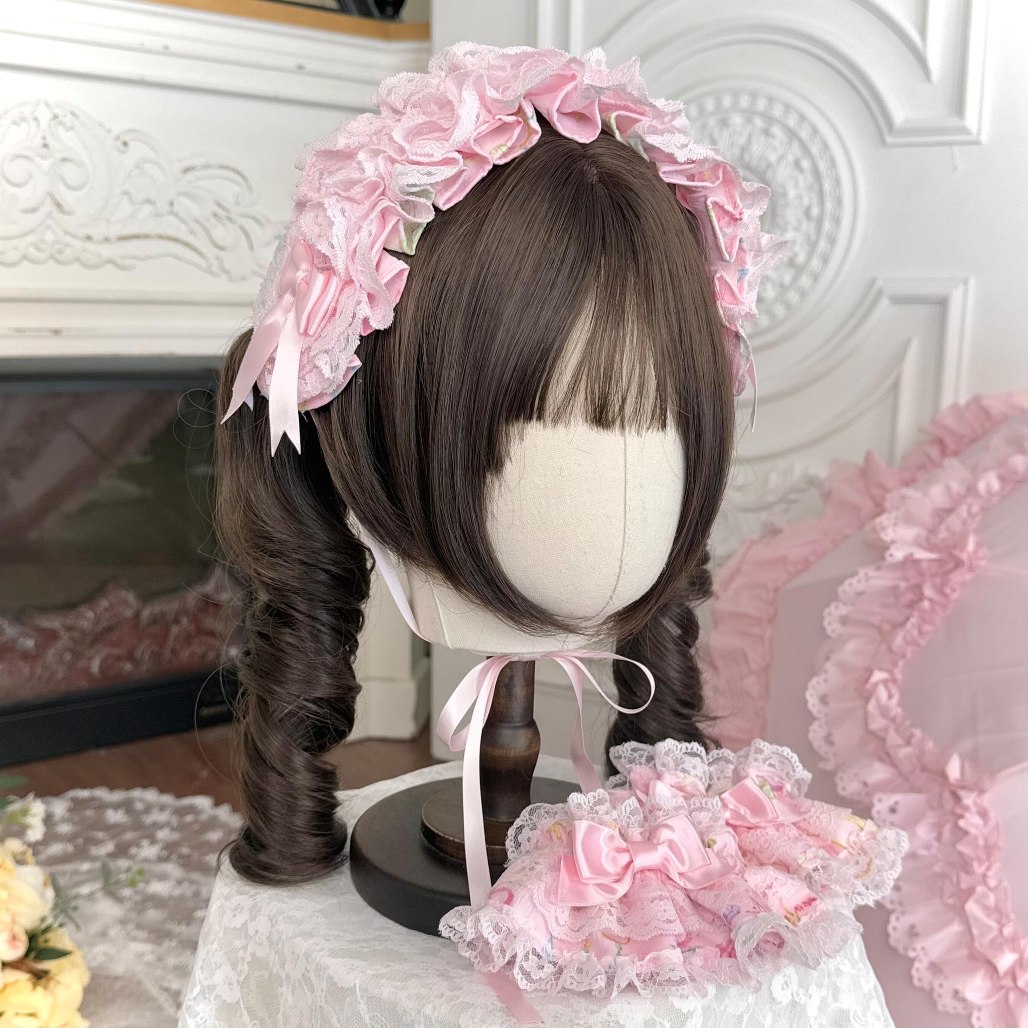 Spring 2025 - Old School Lolita Floral Print JSK Dress, Doll-Like OP (L M S XL) 45247:842808
