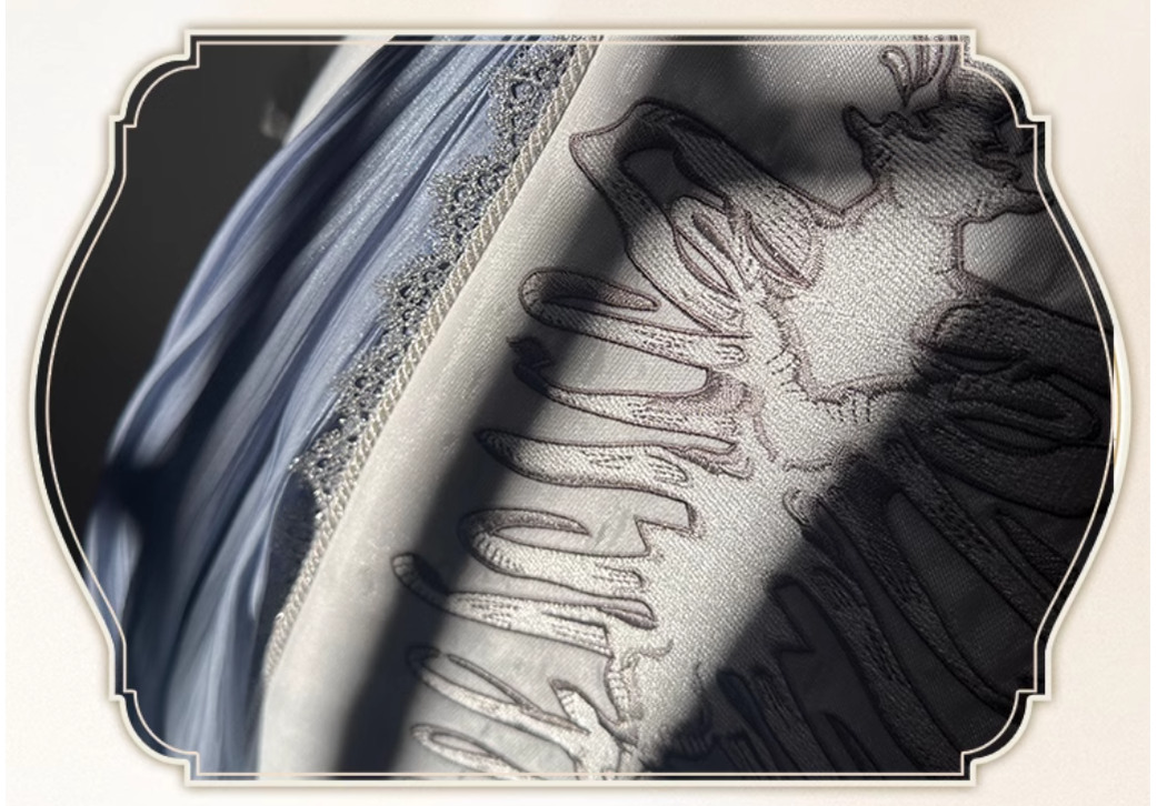 Forest Fluorescent Carps~Crumbling Skeleton~Ouji Lolita Vest Fishbone Embroidery Prince Pants Suits 37058:546720