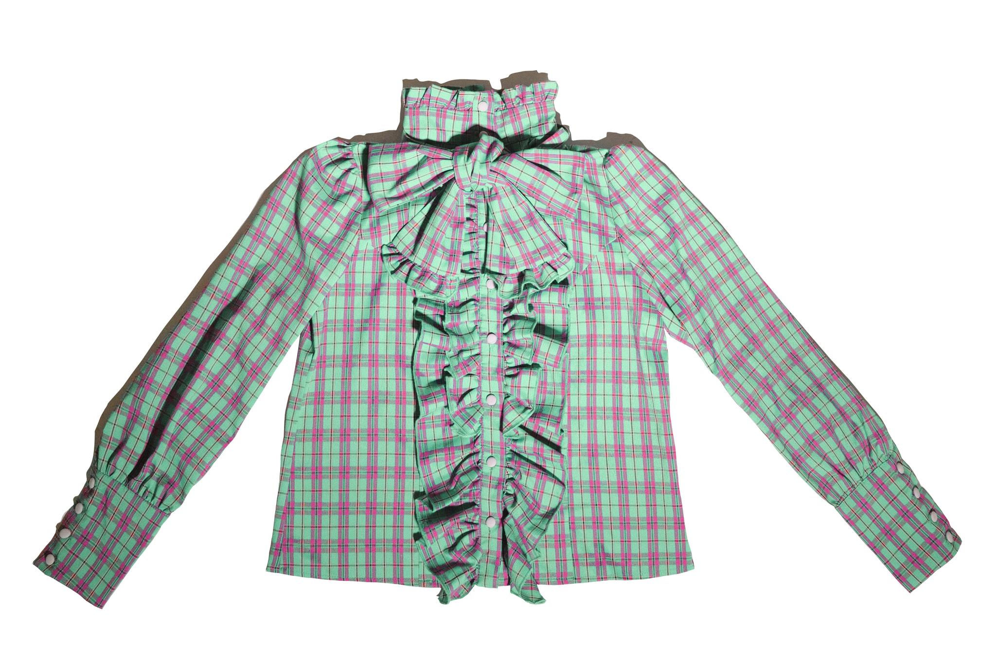 Humanoid Gift Box - Plaid Gothic Lolita Blouse & SK (L M S) 44028:792623