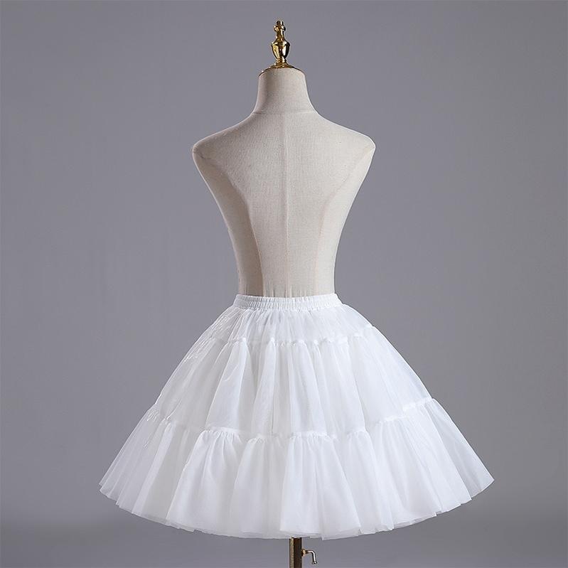 Noloria by 42Lolita - White Puffy Lolita Petticoat, 17.7" (45 CM), Cotton Lining