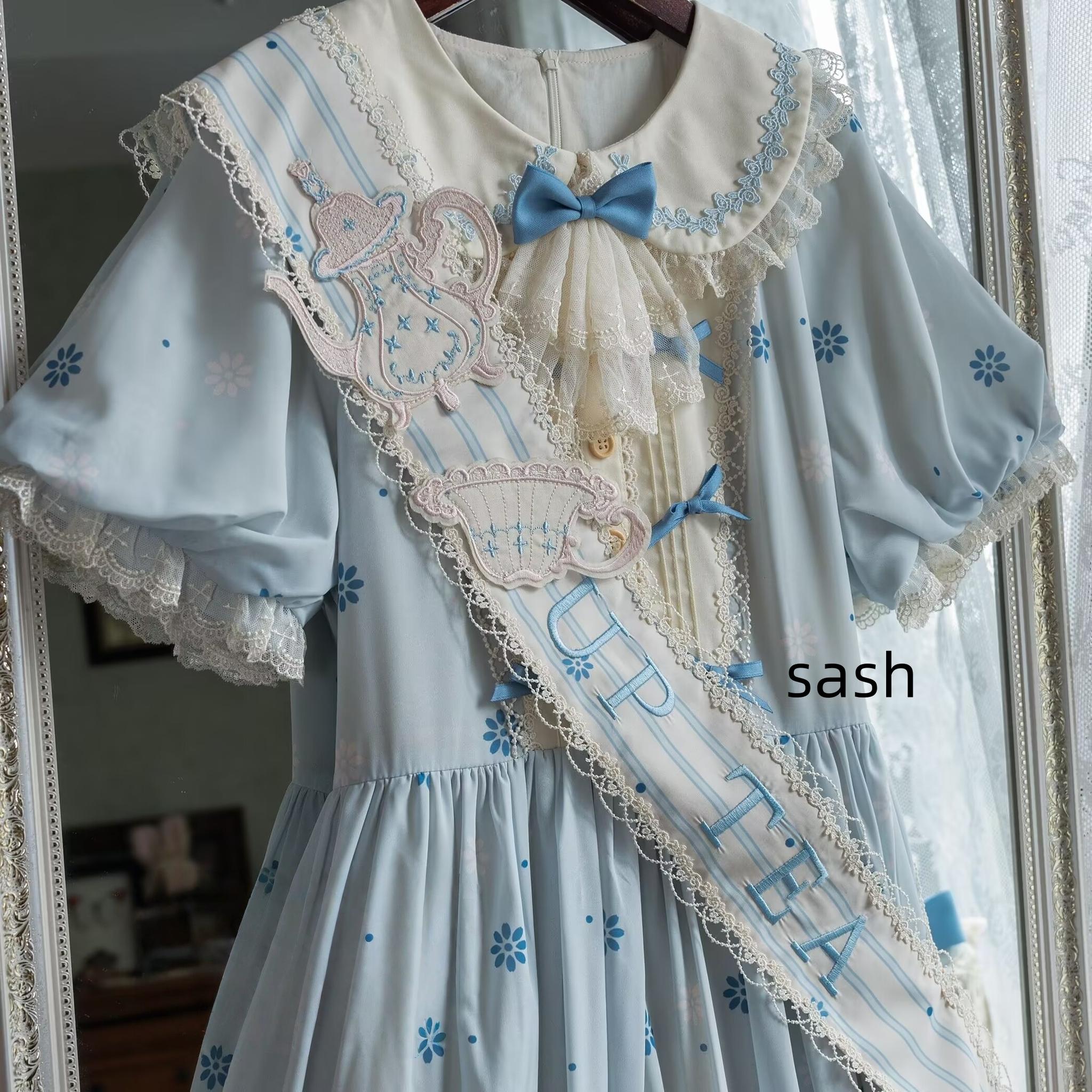 Uncle's Workshop - Veronica Spring Tea - Plate Printed Sweet Lolita Dress 43485:778371