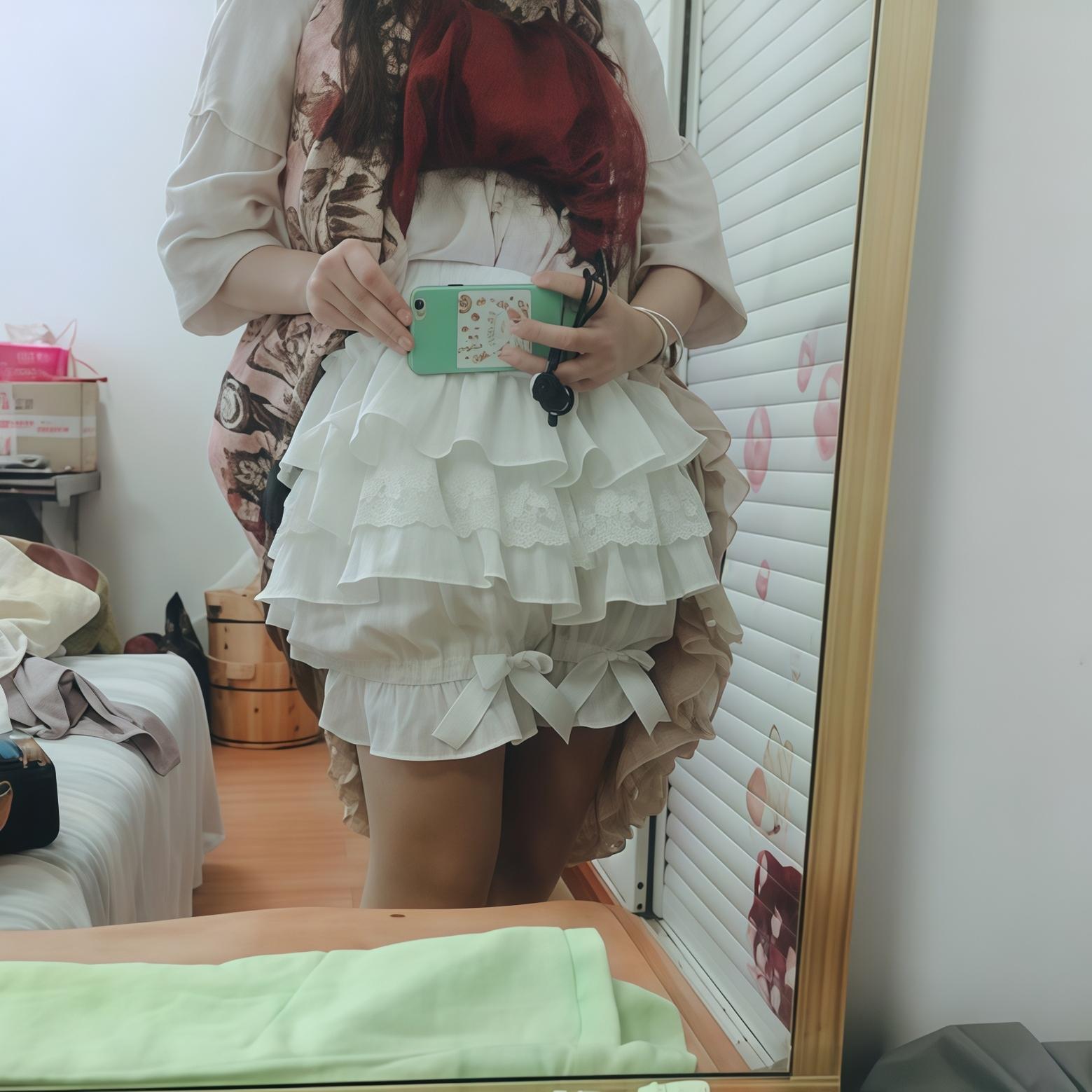 WangYan&Summer - Cotton Lolita Bloomers Tiered Pettipants