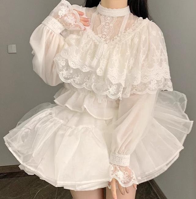 With PUJI~Love Poem~Classic Lolita Shawl 3-Color Versatile Spring Innerwear 34750:492290