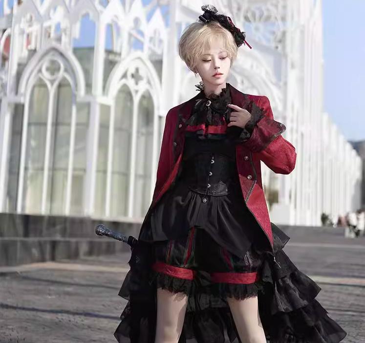 CastleToo - Coffin of Pilgrimage - Ouji Lolita Shirt Pants Suit Medieval European Prince Suit
