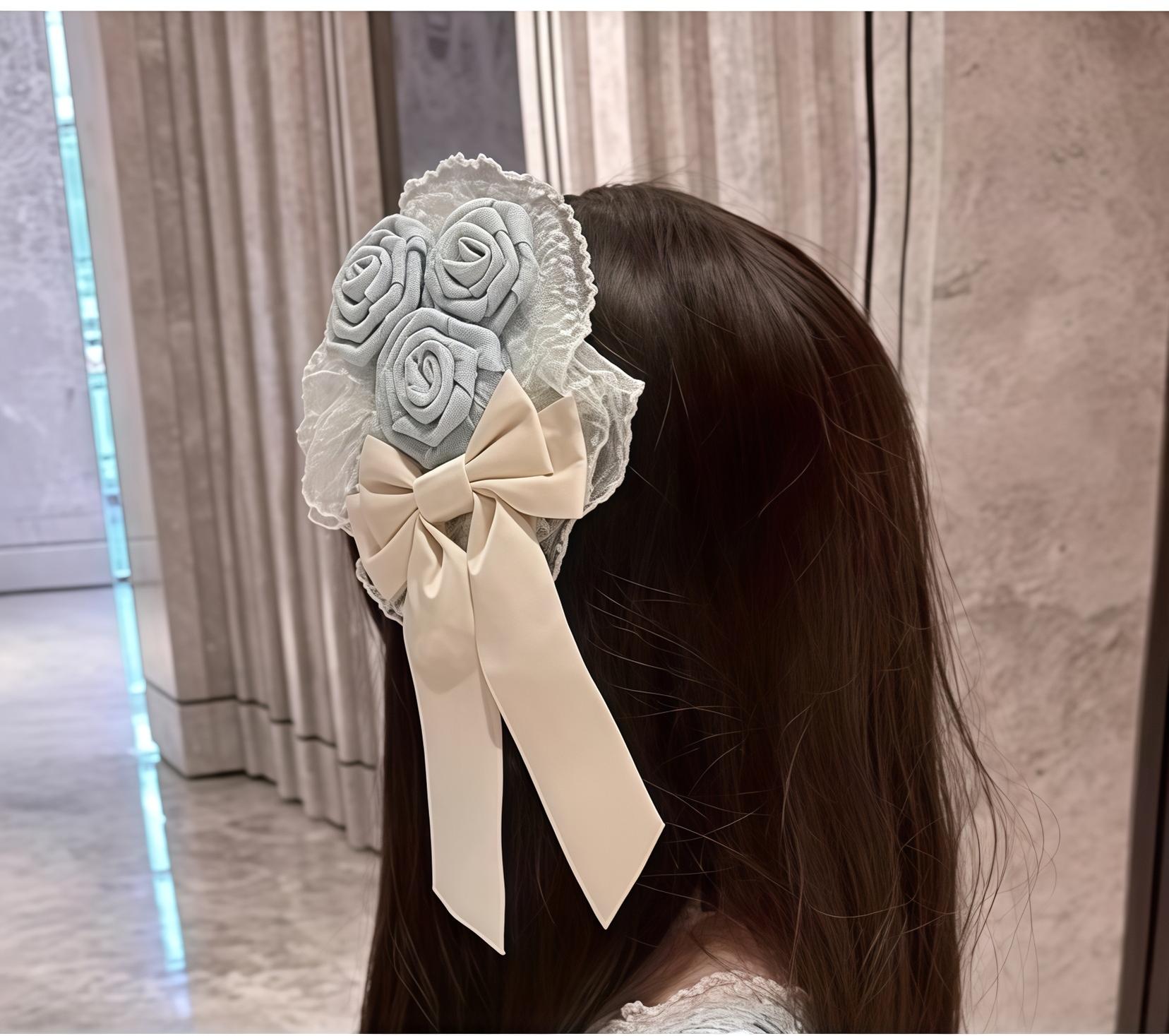 Buling Moon - Ballet Elegance - Sweet Lolita Mini JSK Set with Tulle Shirt and Headdress Blue hair accessory only S