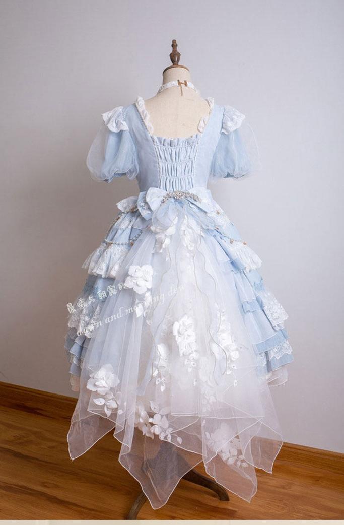 Waltz - Classic Lolita Plus-size OP Dress, Front Opening 44835:825782