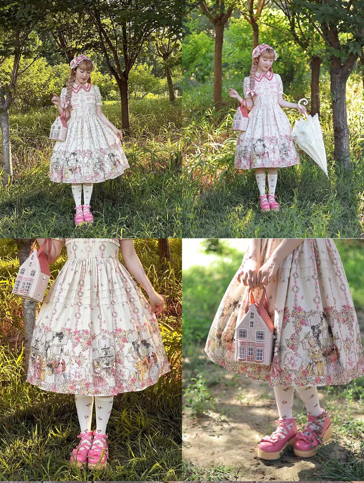 Puff Tata - Sweet Lolita Platform Shoes, Adjustable Straps 44805:822592