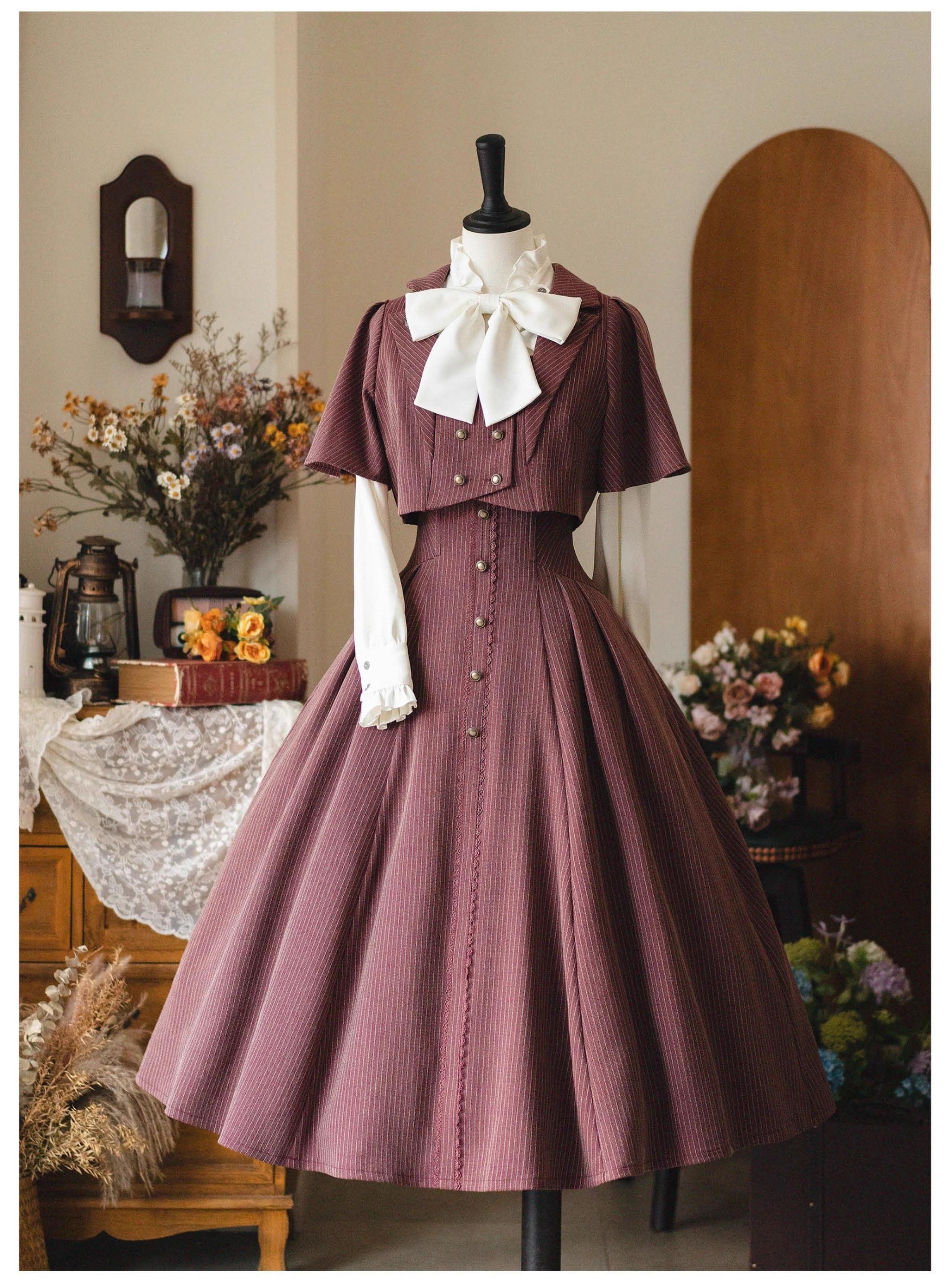 Forest Wardrobe - Forest Stationery - Classic Lolita SK Suit With Shirt And Coat 42087:729423