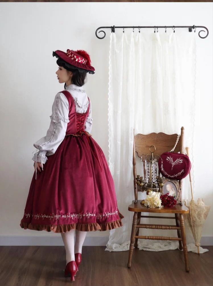 Twin Trees' Celestial Glow - Classic Lolita Bust-Supporting JSK, Plus Size 44508:810851