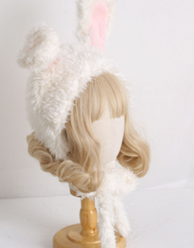 Xiaogui - Kawaii Loliat Cute Rabbit Hat M(56-58cm) creamy white