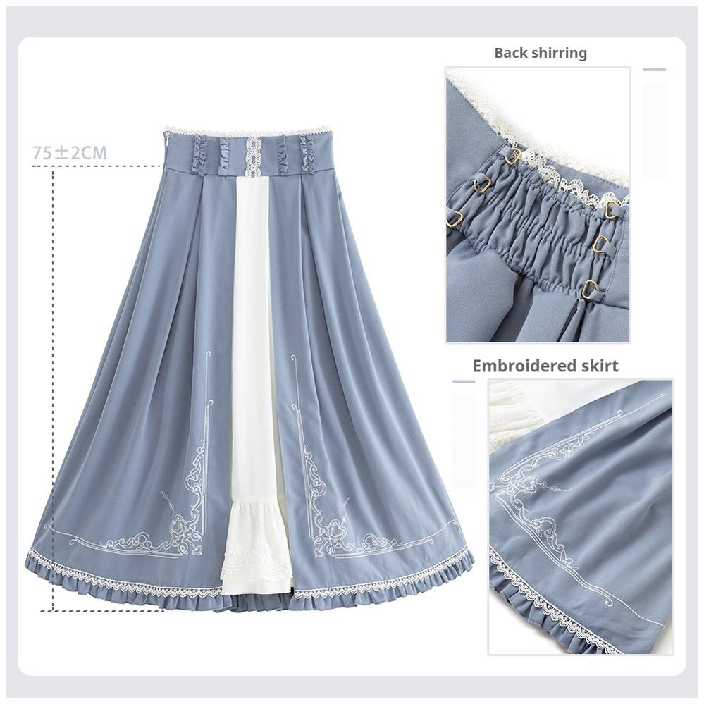 Polyhymnia~Miss Leisha~Classic Lolita Skirt Set Elegant Winter Cape 38694:596882
