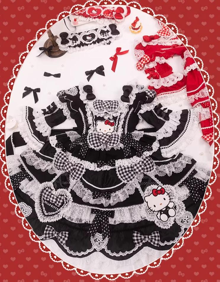 IP Collaboration Sweet Lolita OP Dress, Kitty Details