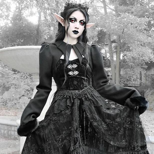 Blood Supply - Misty - Gothic Lolita Dress Black JSK Halloween
