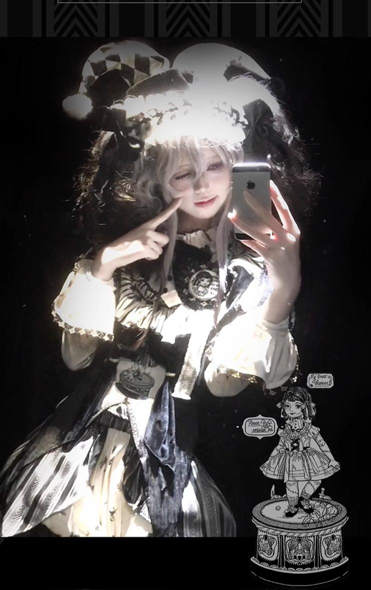 LizBird - Bizarre Toy Box - Halloween Gothic Lolita Skirt Suit Goth Shirt and Bloomers 41912:718724