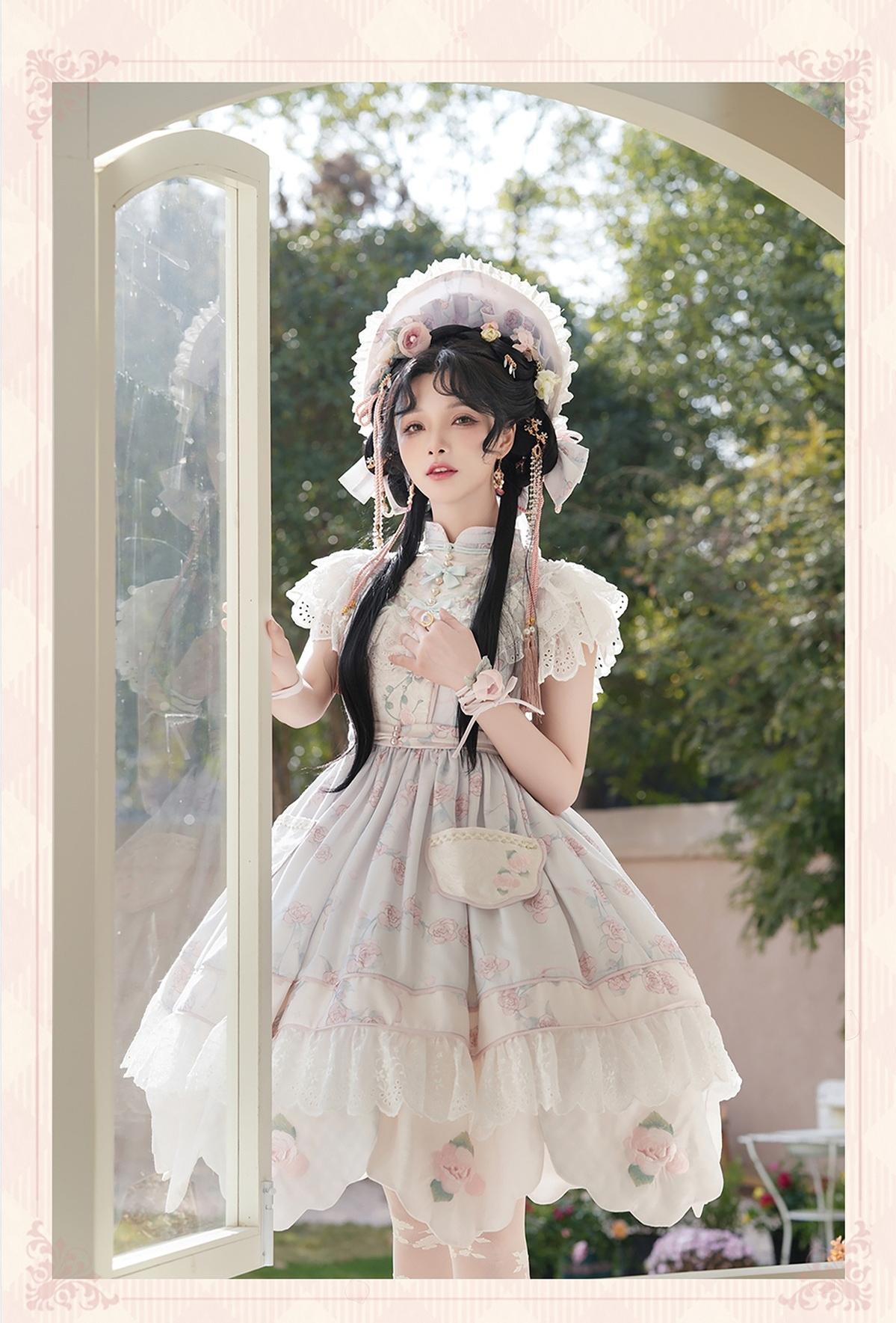 Bramble Rose - Exquisite Luo Shen - Qi Lolita OP Dress Chinese Style Lolita JSK 41402:694170