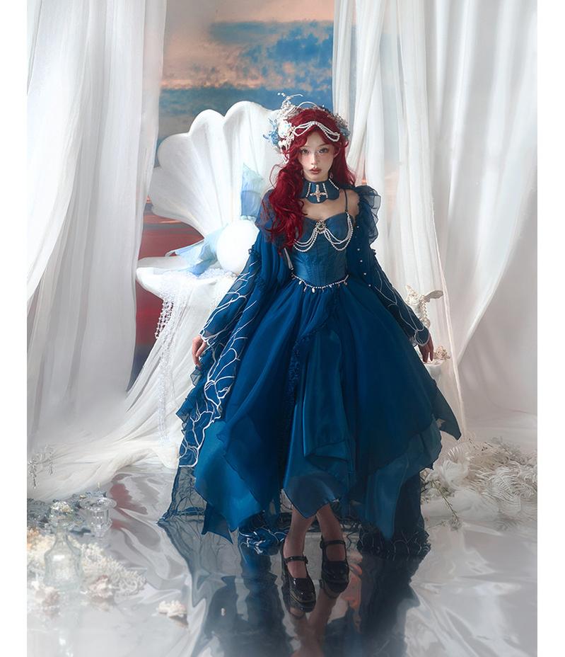 Atlantis - Gorgerous Classic Lolita Star Velvet JSK & Corset Skirt Set 45514:852561