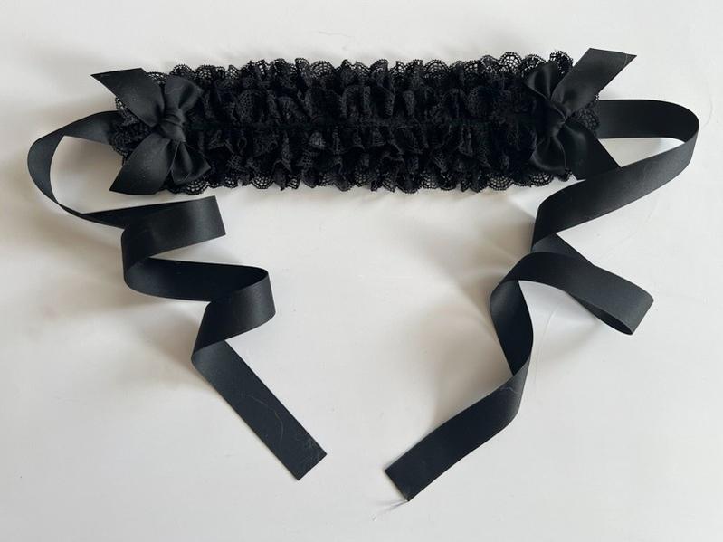 MAID~Customized Elegant Lolita Bow Lace KC Headdress 32564:390688