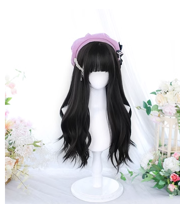 Dalao Home - Gentle Daily Lolita Long Curly Wig 2375 natural black