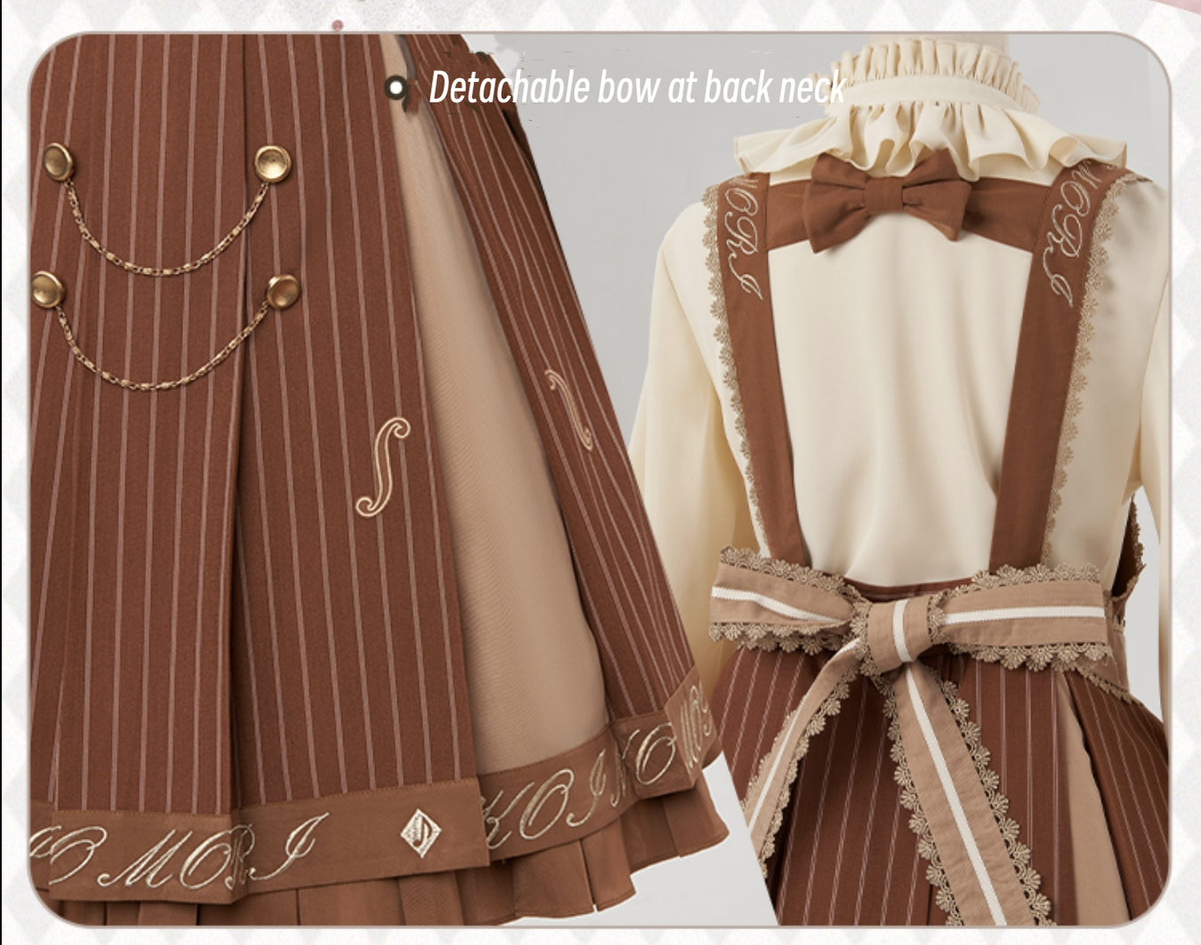 Forest Fluorescent Carps~Classic Lolita Salopette Set Violin Preppy Style Dress 32898:394622