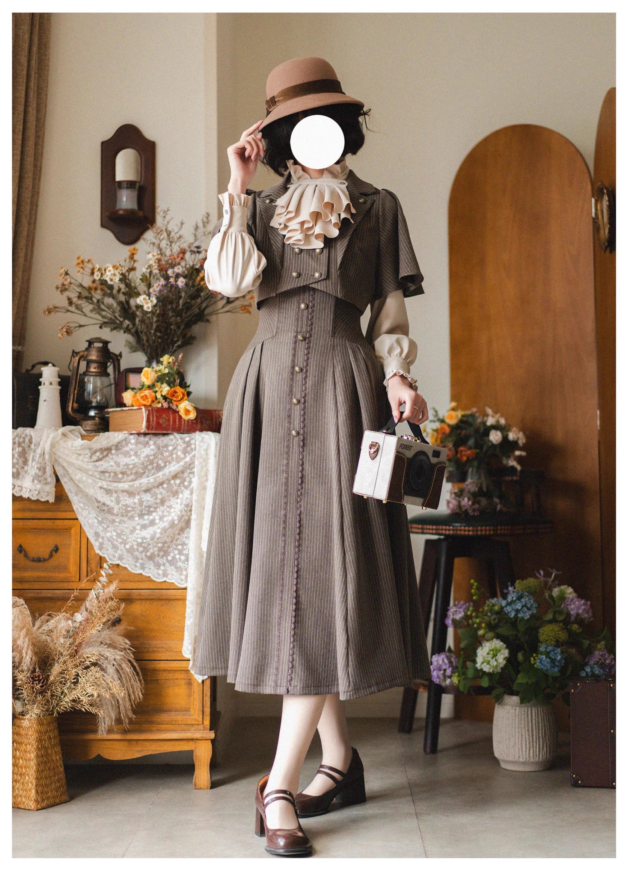 Forest Wardrobe - Forest Stationery - Classic Lolita SK Suit With Shirt And Coat