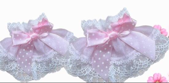 Petal Pastry Chef - Old School Lolita OP Dress with Back Rabbit Ear A Pair of Cuffs S