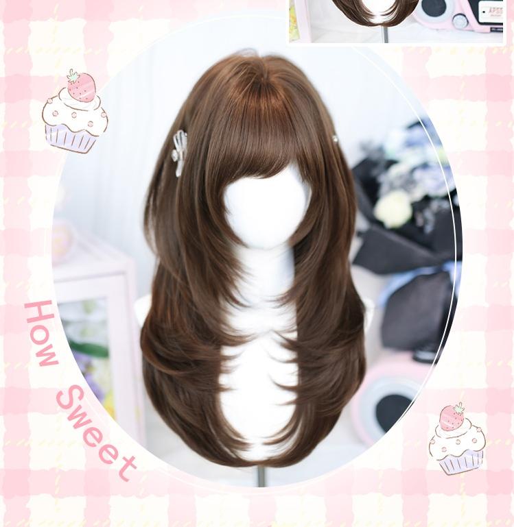 Dalao Home - Daily Lolita Solid Wig, Layered Haircut 44103:796036