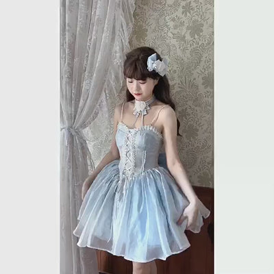 Alice Girl~Wisteria Ballet~Sweet Lolita Jumper Dress JSK Multicolor