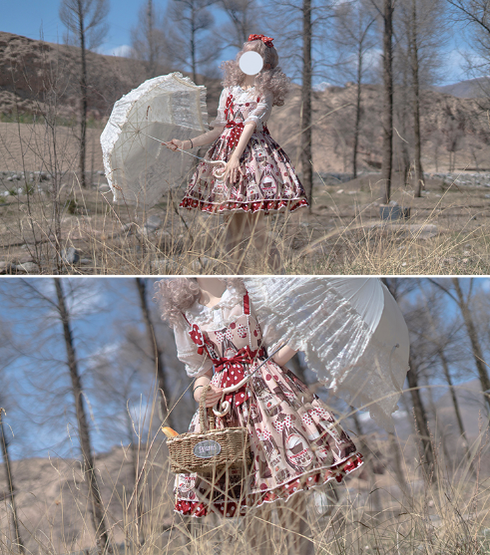 Confession Balloon - Sweet Lolita Chocolate Kawaii Daily Lolita JSK