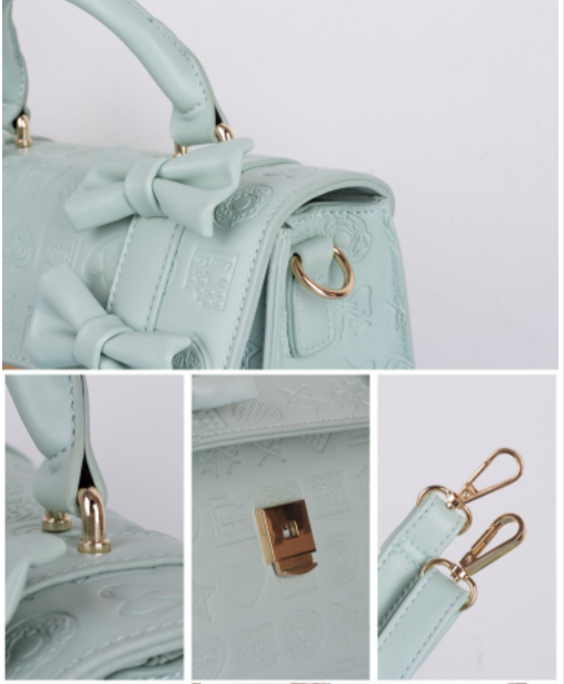 Lovelylota - Sweet Heart Embossed Chocolate Lolita Bag